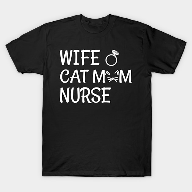 nurse cat lover T-Shirt by Elhisodesigns